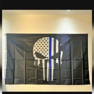 Punisher skull 3x5 garage man cave flag